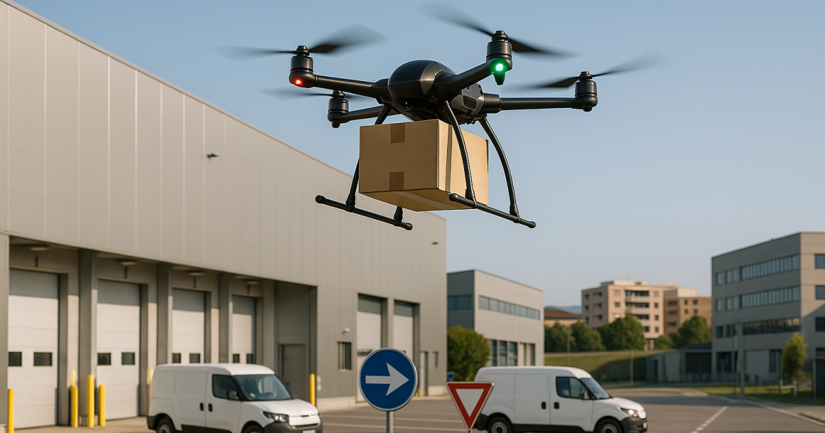 Droni merci Italia logistica