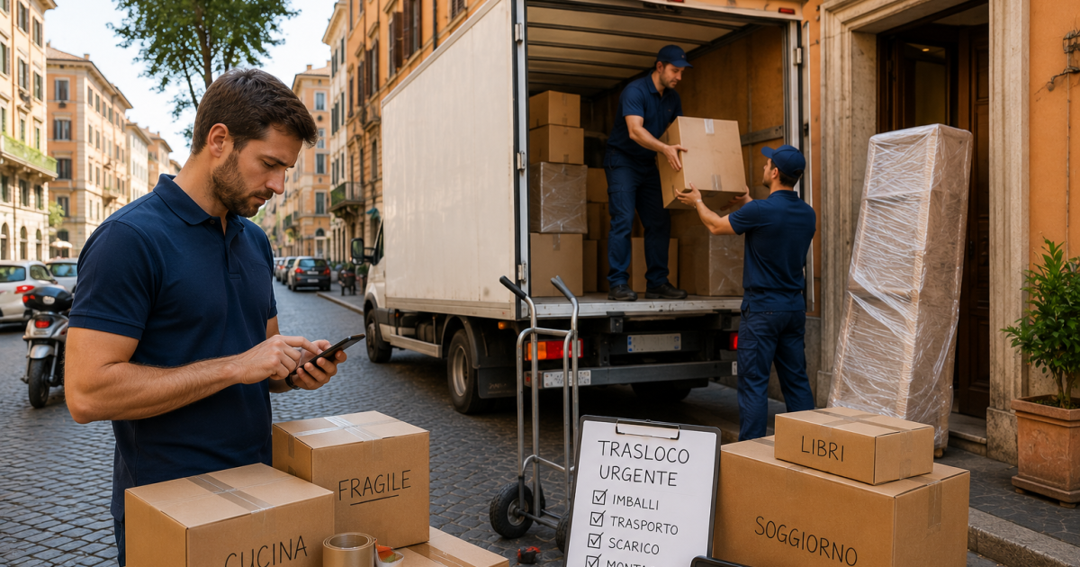 trasloco urgente roma