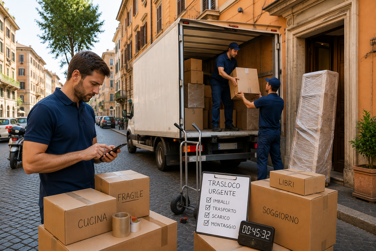trasloco urgente roma